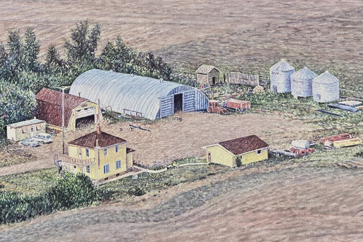 Painting of the Brown Farm