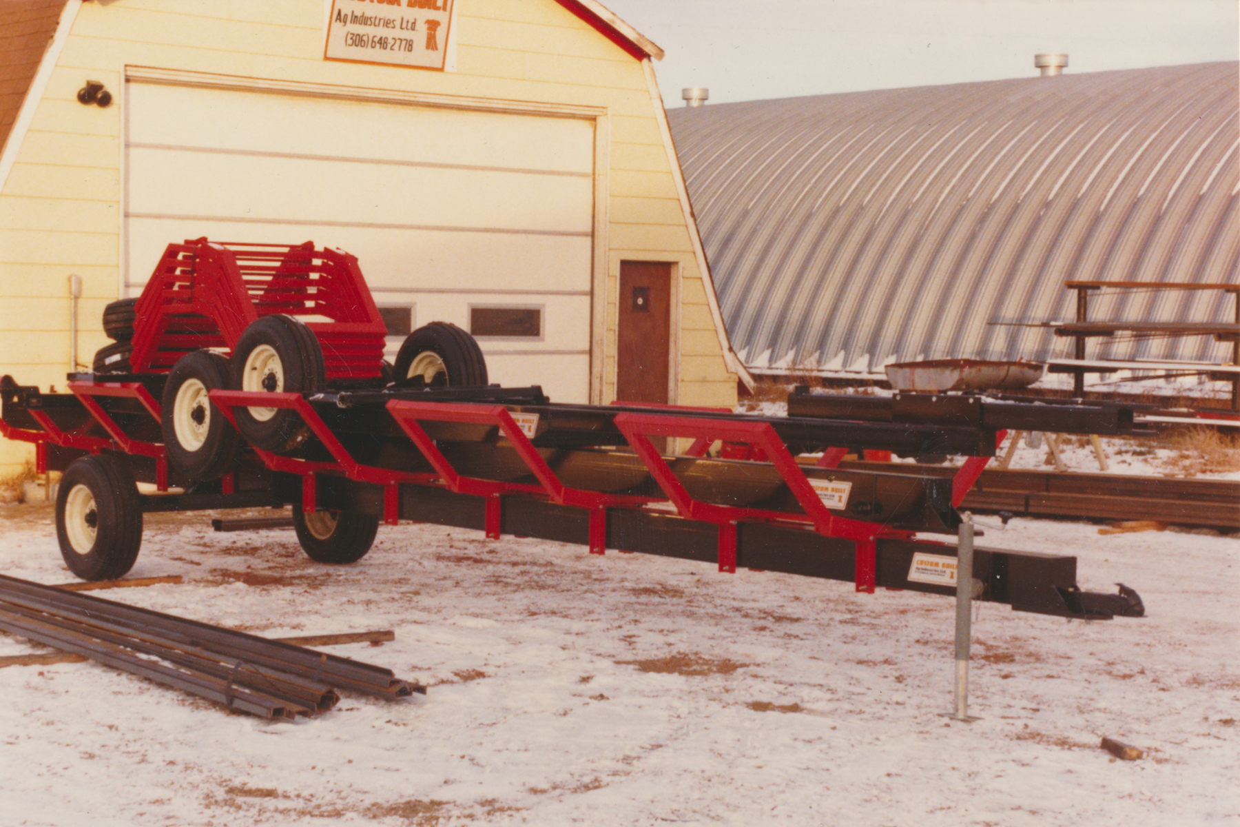 Two bail transports awaiting delivery