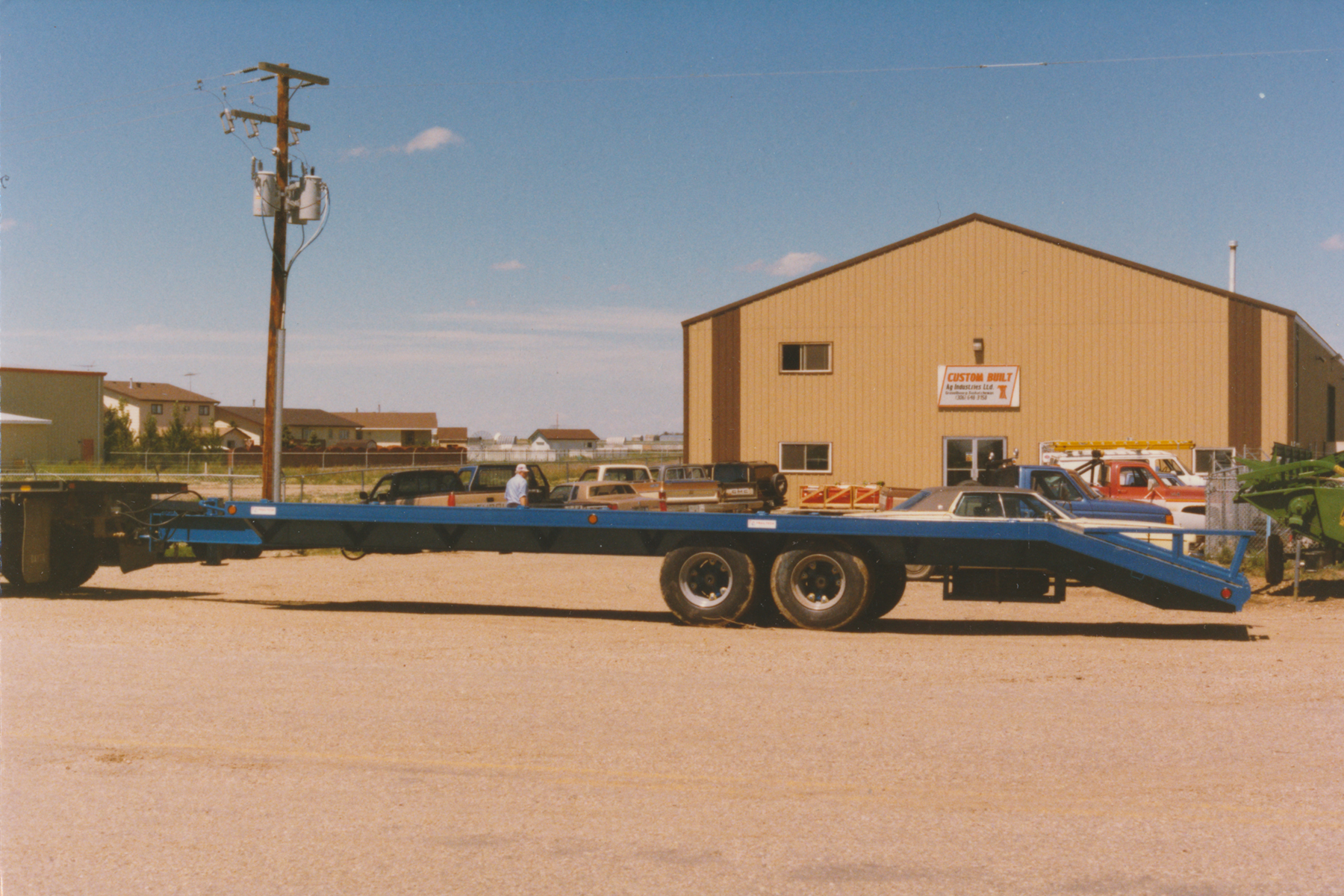 Blue trailer